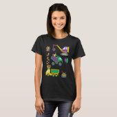 Construction Vehicle Mardi Gras Toddlers Boys T-shirt (Voorkant volledig)