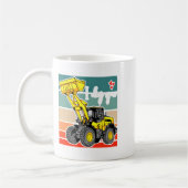 Construction Vehicles Valentines Hearts Excavator  Koffiemok (Links)