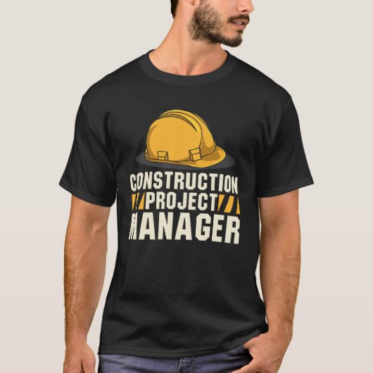 Construction Work Construction Project Manager Dad T-shirt (Voorkant)