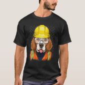 Construction Worker Beagle Laborer Puppy Beagle Do T-shirt (Voorkant)