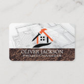 Construction Worker | Blueprints | Architect Visitekaartje (Voorkant)