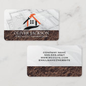 Construction Worker | Blueprints | Architect Visitekaartje (Voorkant / Achterkant)