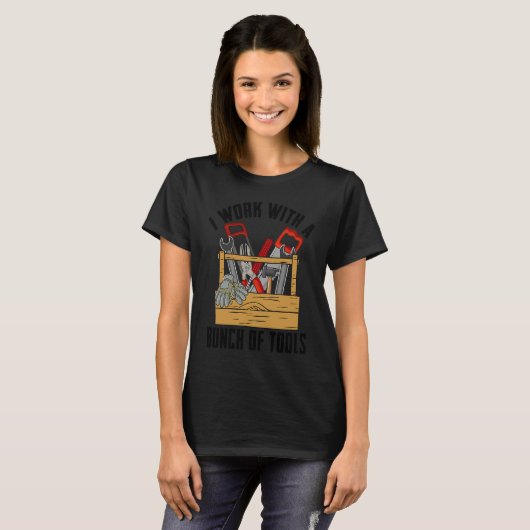 Construction Worker  Carpenter Woodworker Handyman T-shirt (Voorkant volledig)