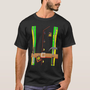 Construction Worker Costume for Boys Kids Hallowee T-shirt