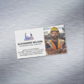 Construction Worker | Home Builders Magnetisch Visitekaartje (Voorbeeld)