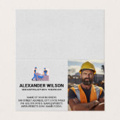 Construction Worker | Home Builders Visitekaartje (Buitenkant ongevouwen)