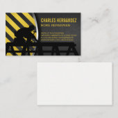 Construction Worker on Roof | General Contractor Visitekaartje (Voorkant / Achterkant)