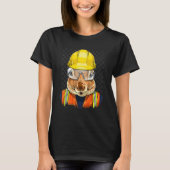 Construction Worker Squirrel Laborer Animal Squirr T-shirt (Voorkant)