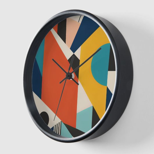 Constructivist Teal Orange Geometric Abstract (Hoek)