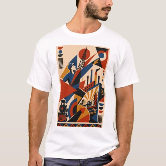 Constructivistische Industrie T-shirt (Voorkant)