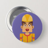 Constructora Ronde Button 7,6 Cm (Voorkant /achterkant)