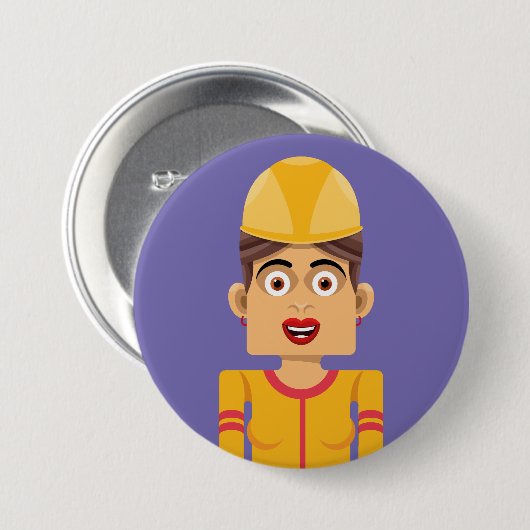 Constructora Ronde Button 7,6 Cm (Voorkant /achterkant)