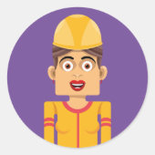 Constructora Ronde Sticker (Voorkant)