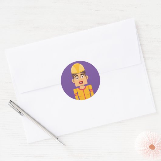 Constructora Ronde Sticker (Envelop)
