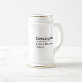 Consubstantieel: Een bij mijn bier Bierpul (Voorkant rechts)