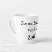 Consubstantieel met mijn koffie latte mok (Linkerhoek)
