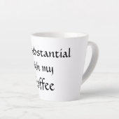 Consubstantieel met mijn koffie latte mok (Rechterhoek)