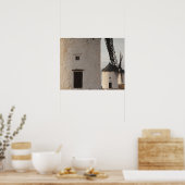 Consuegra, antieke windmolens van La Mancha Poster (Keuken)