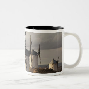 Consuegra, antieke windmolens van La Mancha Tweekleurige Koffiemok