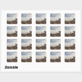Consuegra, antieke windmolens van La Mancha Vierkante Sticker (Vel)