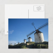 Consuegra, La Mancha, Spanje, windmolens 2 Briefkaart (Voorkant / Achterkant)
