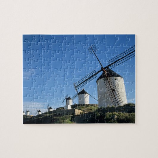 Consuegra, La Mancha, Spanje, windmolens 2 Legpuzzel (Horizontaal)