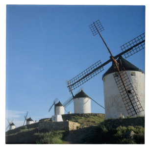 Consuegra, La Mancha, Spanje, windmolens 2 Tegeltje