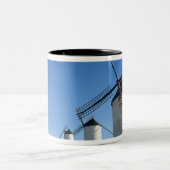 Consuegra, La Mancha, Spanje, windmolens 2 Tweekleurige Koffiemok (Center)