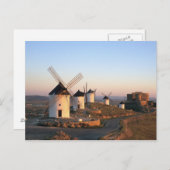 Consuegra, La Mancha, Spanje, windmolens Briefkaart (Voorkant / Achterkant)