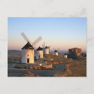 Consuegra, La Mancha, Spanje, windmolens Briefkaart