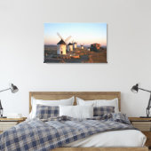 Consuegra, La Mancha, Spanje, windmolens Canvas Afdruk (Insitu (Slaapkamer))