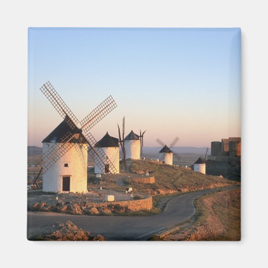 Consuegra, La Mancha, Spanje, windmolens Magneet (Voorkant)