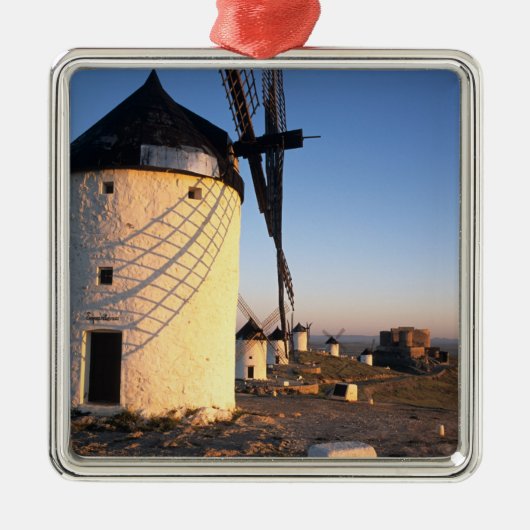 Consuegra, La Mancha, Spanje, windmolens Metalen Ornament (Voorkant)