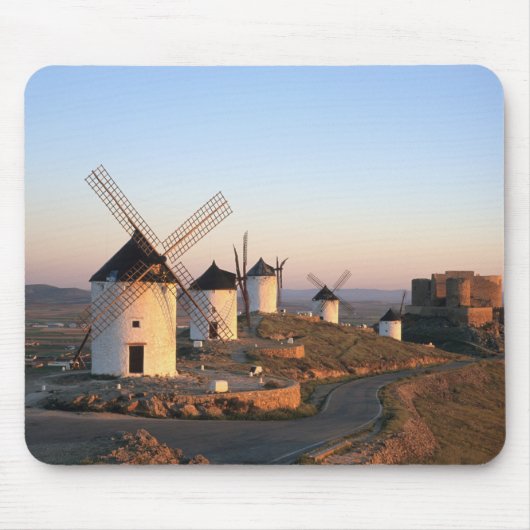 Consuegra, La Mancha, Spanje, windmolens Muismat (Voorkant)