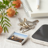 Consuegra, La Mancha, Spanje, windmolens Sleutelhanger (Zijkant)