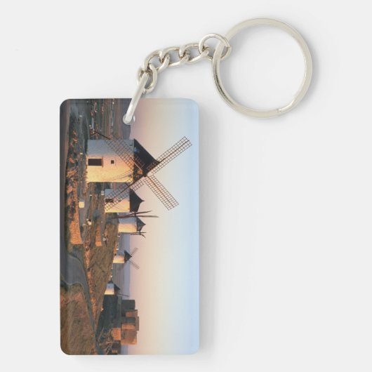 Consuegra, La Mancha, Spanje, windmolens Sleutelhanger (achterkant)