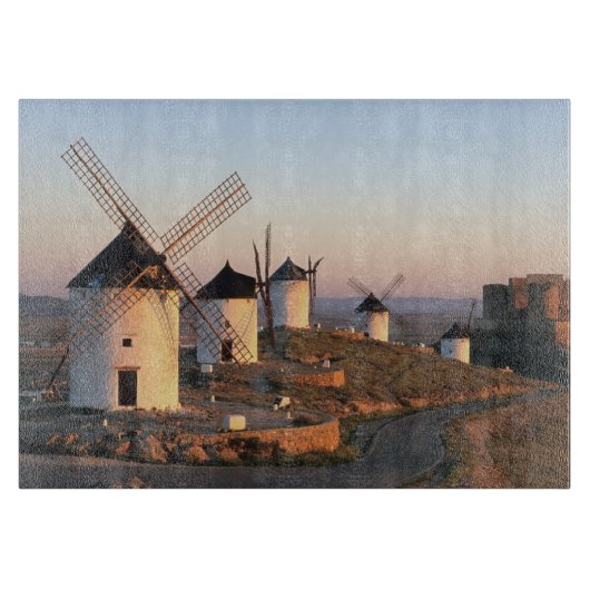 Consuegra, La Mancha, Spanje, windmolens Snijplank (Voorkant)