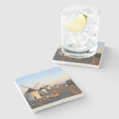 Consuegra, La Mancha, Spanje, windmolens Stenen Onderzetter (Zijkant)