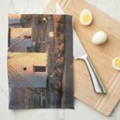 Consuegra, La Mancha, Spanje, windmolens Theedoek (Quarter Fold)