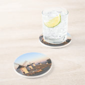 Consuegra, La Mancha, Spanje, windmolens Zandsteen Onderzetter (Zijkant)