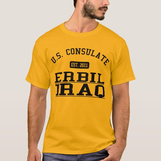 Consulaat-generaal Erbil, Irak T-shirt (Voorkant)
