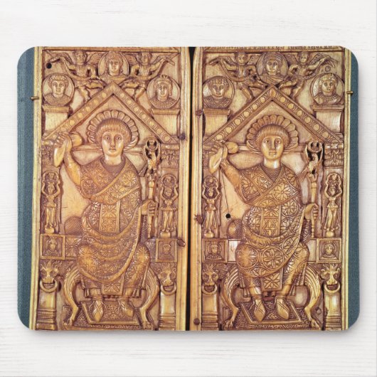 Consulaire diptych Anastasius carved Muismat (Voorkant)