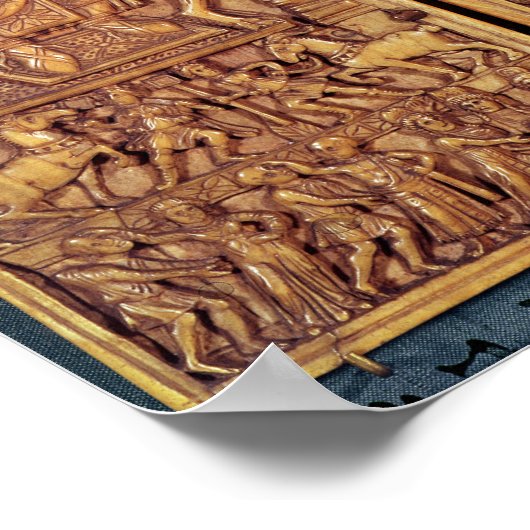 Consulaire diptych Anastasius carved Poster (Hoek)