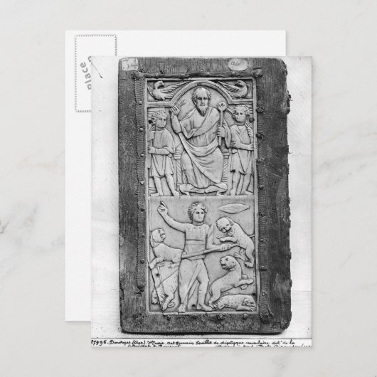Consulaire diptych van Aetius, linker paneel Briefkaart (Voorkant / Achterkant)