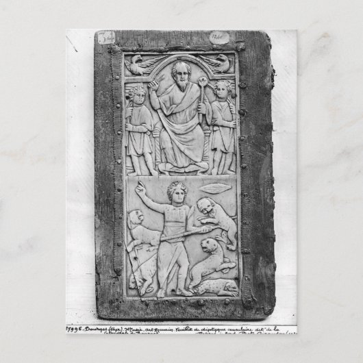 Consulaire diptych van Aetius, linker paneel Briefkaart (Voorkant)