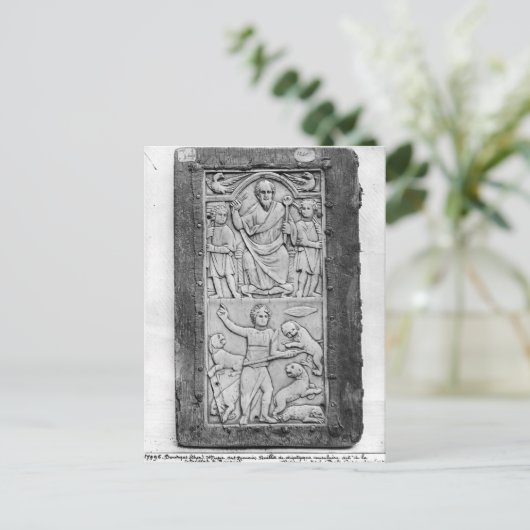 Consulaire diptych van Aetius, linker paneel Briefkaart (Staand voorkant)