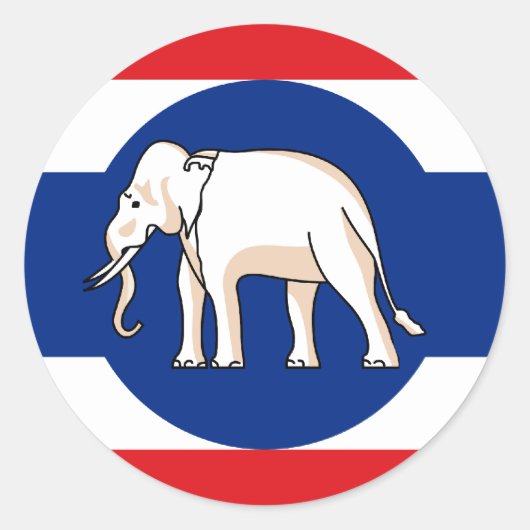 Consular Thailand, Thailand Ronde Sticker (Voorkant)