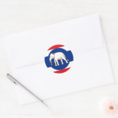 Consular Thailand, Thailand Ronde Sticker (Envelop)