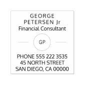 consulente | Bedrijfsleven monogram Zelfinktende Stempel (Design)