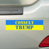 CONSULT TRUMP Ukraine kleurde Bumpersticker (Op auto)